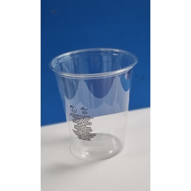 Stiklinė PET, 300 ml, D 95mm, H 88 mm, 50 vnt.
