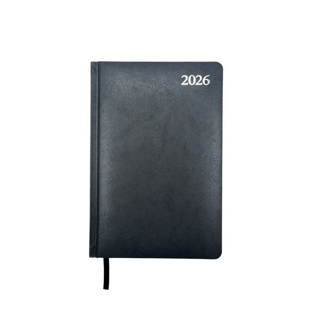 Kalendorius New STANDARD 2026, A5, juoda LT