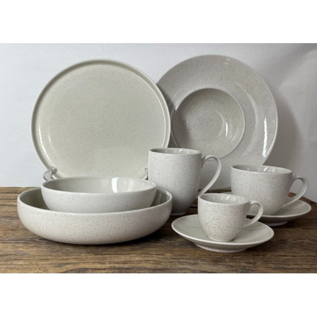 Puodelis GRANITE White, porcelianas, 400 ml, H 6 cm, vnt 1