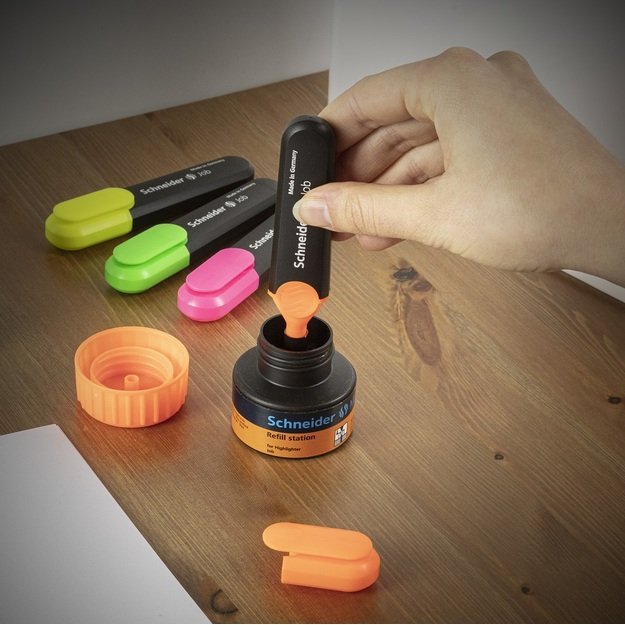 Teksto žymeklis SCHNEIDER JOB, 1-5 mm, oranžinė sp. 4