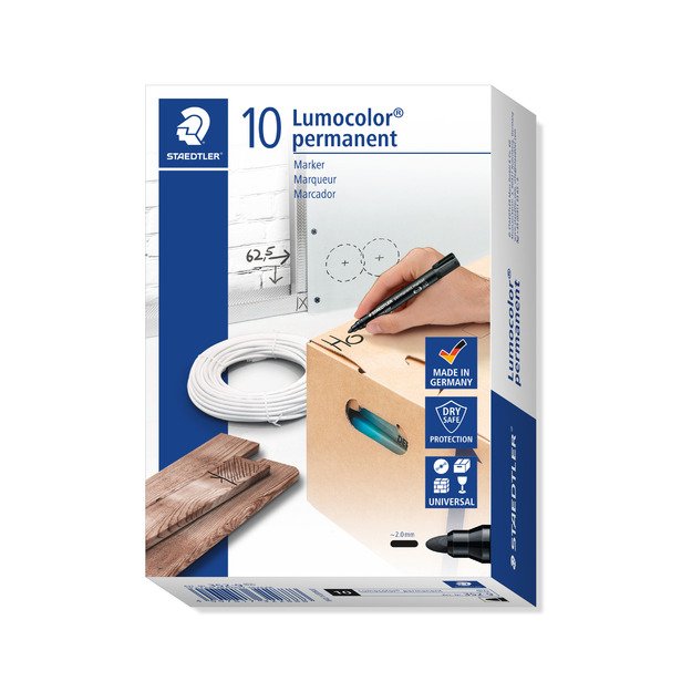 Permanentinis žymeklis STAEDTLER LUMOCOLOR 352, JUODA 1