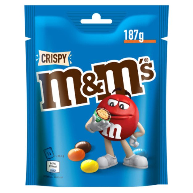 Dražė M&M s Crispy, su traškiu įdaru, 187g