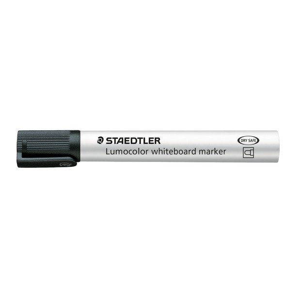Žymeklis baltai lentai STAEDTLER LUMOCOLOR 351, 2 mm, JUODA 7