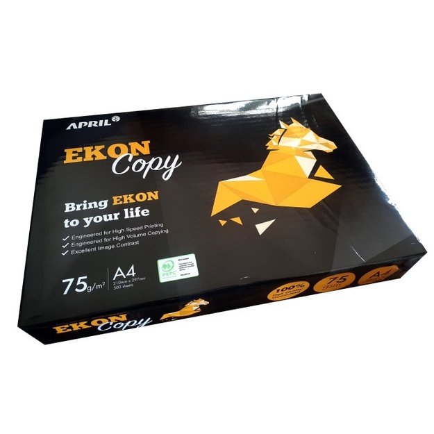 Biuro popierius EKON COPY, A4, 75 g/m2, 500 lapų