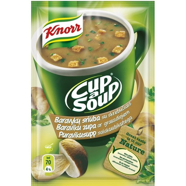 Baravykų sriuba KNORR, tiršta, tirpi, 16 g