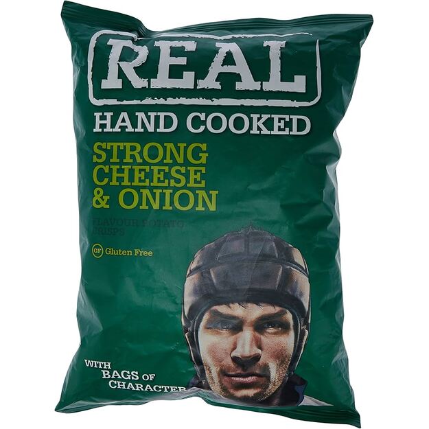 Bulvių tra&scaron;kučiai REAL, sūrio ir svogūnų skonio, 150 g