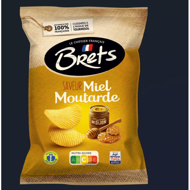 Bulvių tra&scaron;kučiai BRETS, medaus ir garstyčių skonio, 125 g