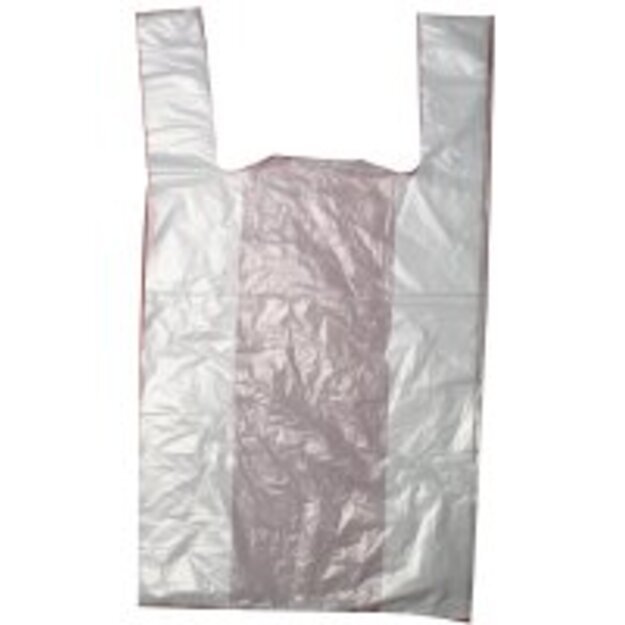 Pirkinių mai&scaron;eliai, 40 / 10 x 65 cm, 25 mk, balti, 100 vnt., 1,6 kg
