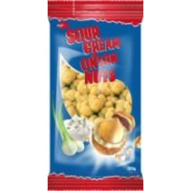 Žemės riešutai JĖGA, grietinėlės ir svogūnų skonio, 200 g 1