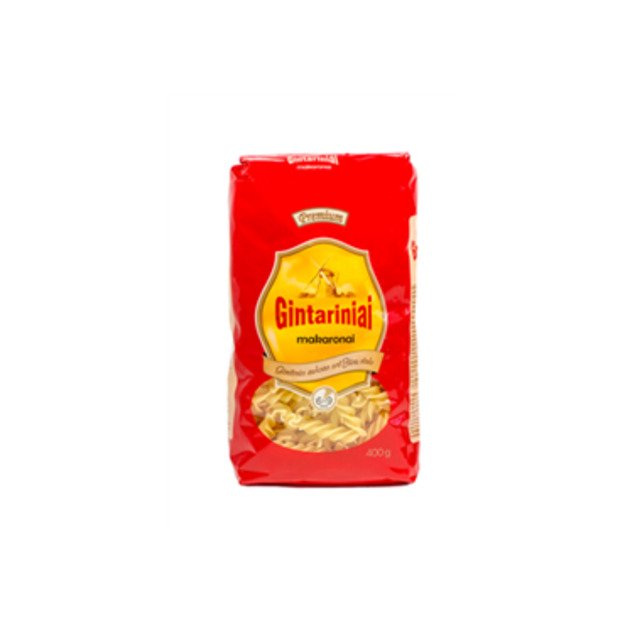 Makaronai GINTARINIAI, sraigteliai, 400 g