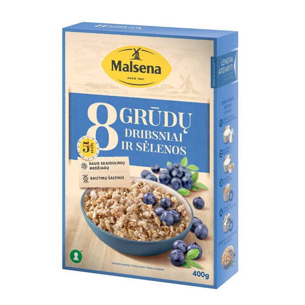 Dribsniai MALSENA, 8 grūdų, 400 g 1