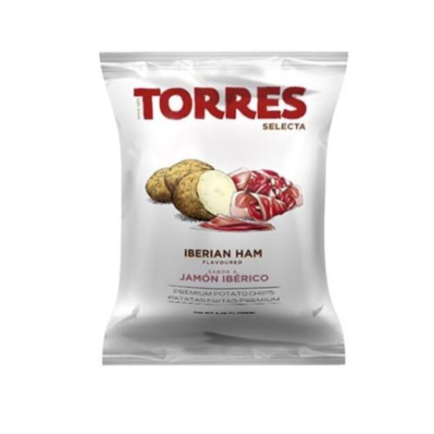 Bulvių traškučiai TORRES, Iberico kumpio skonio, 150 g.
