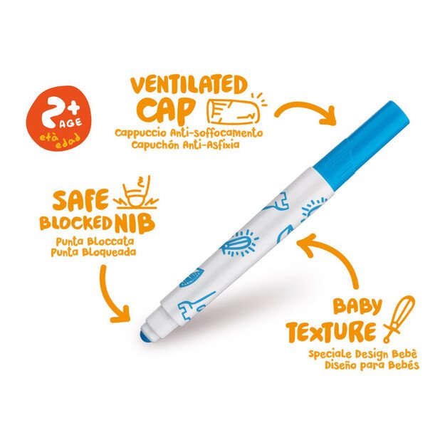 Flomasteriai mažyliams CARIOCA 1