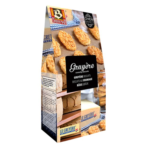 Sūrio sausainiai BUITEMAN, su Gruyere sūriu, 75 g