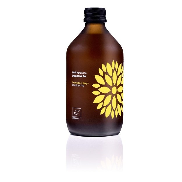 Gaivusis arbatos gėrimas VIGO Kombucha LT-EKO-001 , BIO  Kurkuma + imbieras 330ml D
