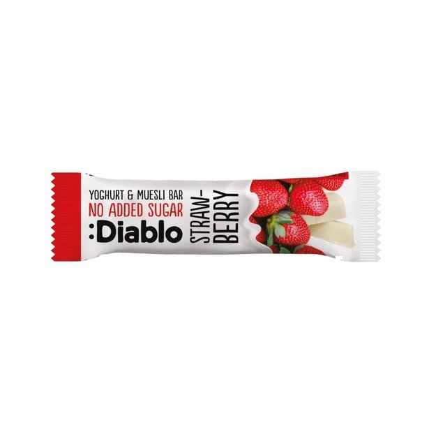 Musli batonėlis su bra&scaron;kių skonio jogurtu, DIABLO, be pridėtinio cukraus, 30g