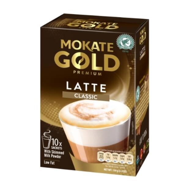 Kavos gėrimas MOKATE Gold Premium Latte Classic, 10 x 14g