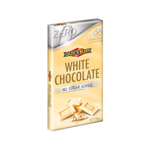 Baltasis šokoladas, be pridėtinio cukraus, 75 g