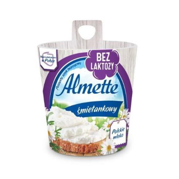 Tepamas var&scaron;kės sūris ALMETTE, be laktozės, 150 g