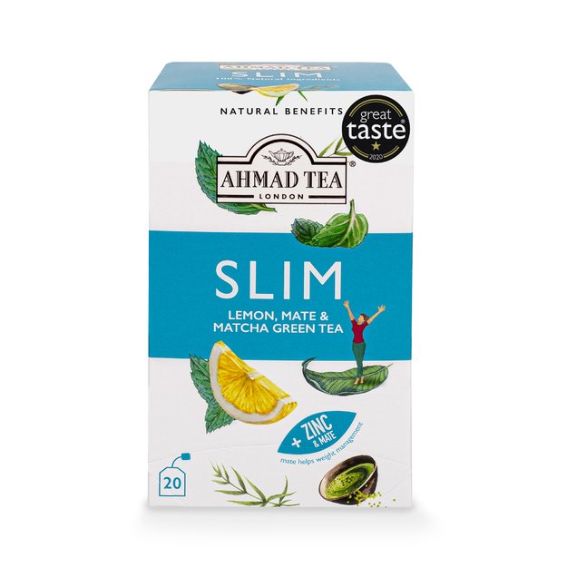 Ahmad Tea Natūrali arbata   Slim  , vokeliuose su siūlu, 20 vnt. 1