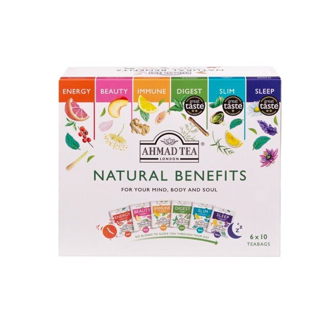 Ahmad Tea Įvairių rūšių ir žolelių užpilų rinkinys, 6x10 pak.