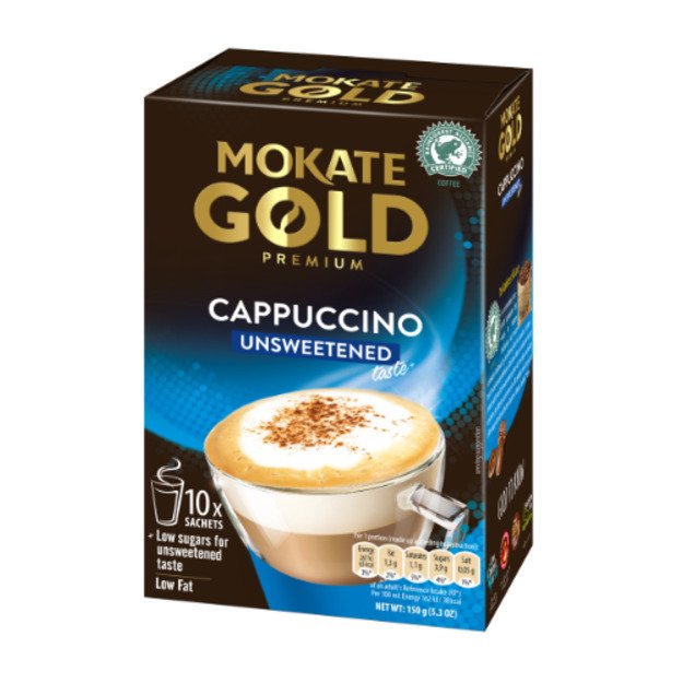 Kavos gėrimas MOKATE Gold Premium Cappuccino, becukrė, 10 x 14g