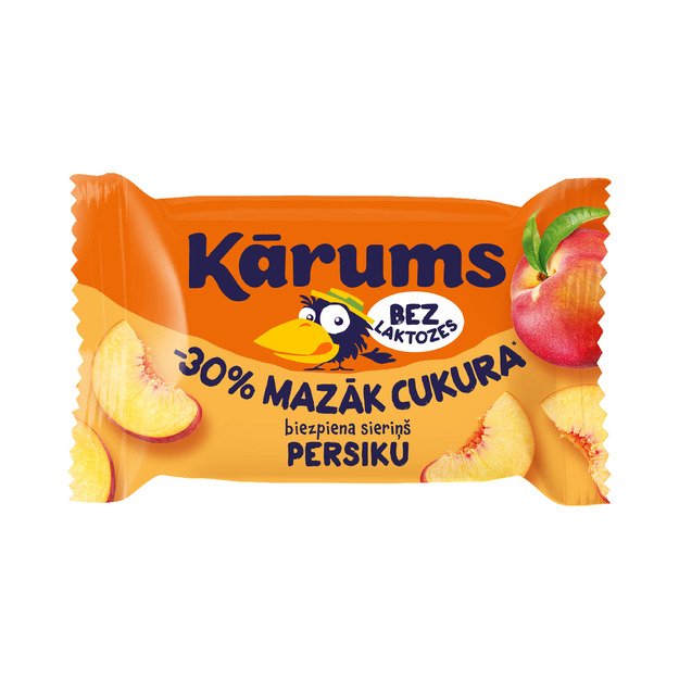 Varškės sūrelis Karums persikų skonio, 40 g