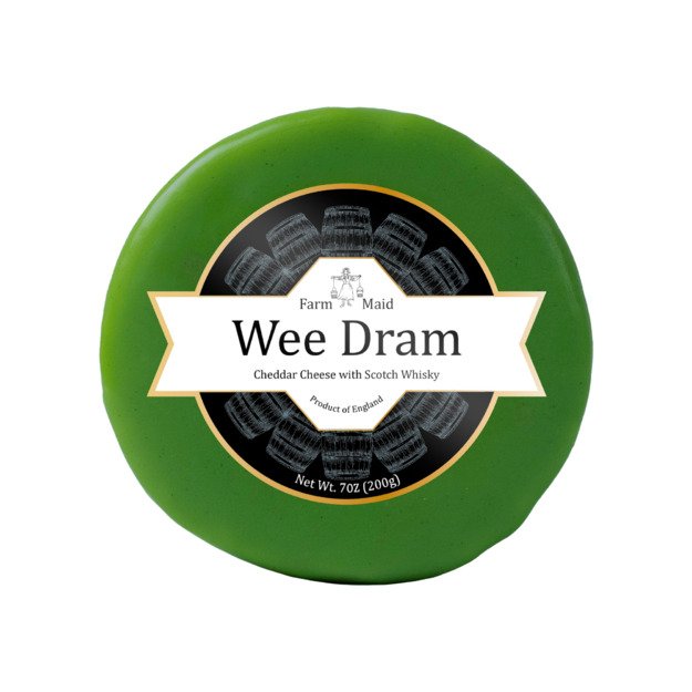 Čederio sūris FARM MAID, su škotišku viskiu, 200 g