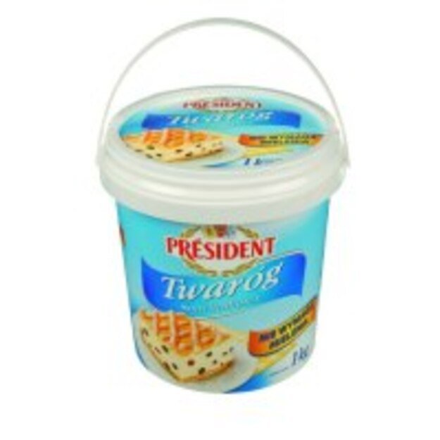 Varškė PRESIDENT, 4%, 1 kg