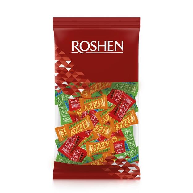 Karameliai saldainiai ROSHEN Fizzy boom, su milteliniu įdaru, 8%, 1 kg