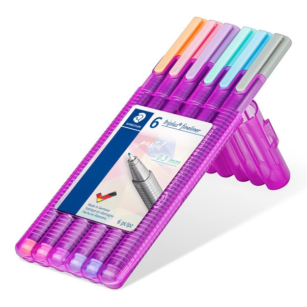 Spalvoti pasteliniai ra&scaron;ikliai STAEDTLER, 0,3 mm, 6 vnt. 7