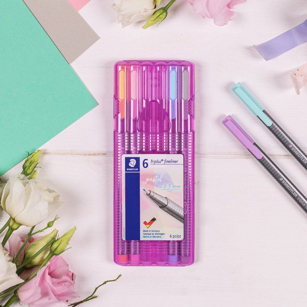 Spalvoti pasteliniai ra&scaron;ikliai STAEDTLER, 0,3 mm, 6 vnt. 10