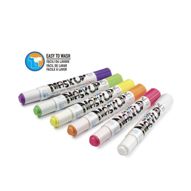 Dažai veidui CARIOCA Mask Up Neon, 6 spalvos 1