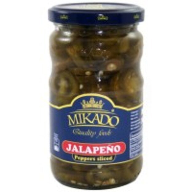 Konservuotas jalapenas MIKADO, griežinėliais, 370 g / 190 g