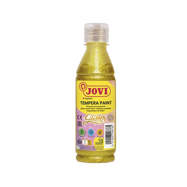Tempera dažai JOVI, 250ml, geltonos sp., blizgūs