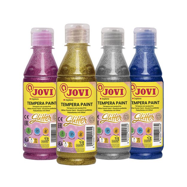 Tempera dažai JOVI, 250ml, geltonos sp., blizgūs 1
