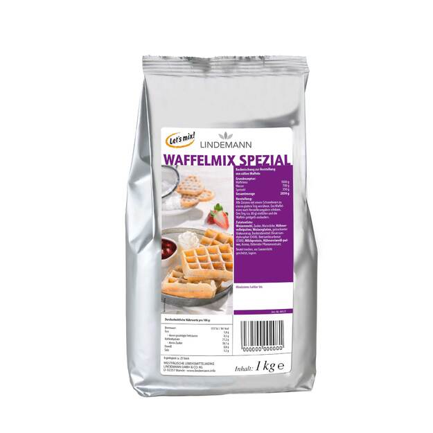 Mišinys vafliams LINDEMANN, 1 kg