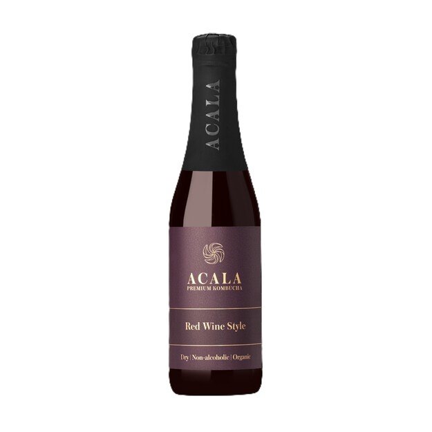 Ekologiškas gaivusis arbatos gėrimas ACALA Red Wine Style, 330 ml, LT-EKO-001