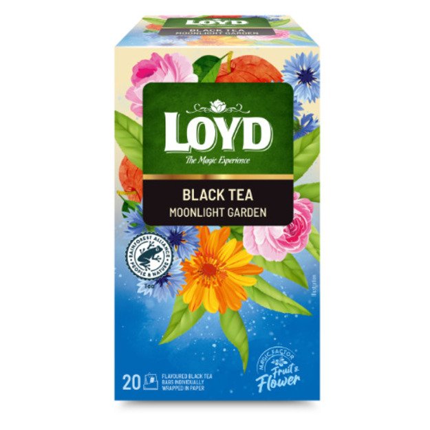 Juodoji arbata LOYD, mėnulio šviesos sodas, 20x1,75 g