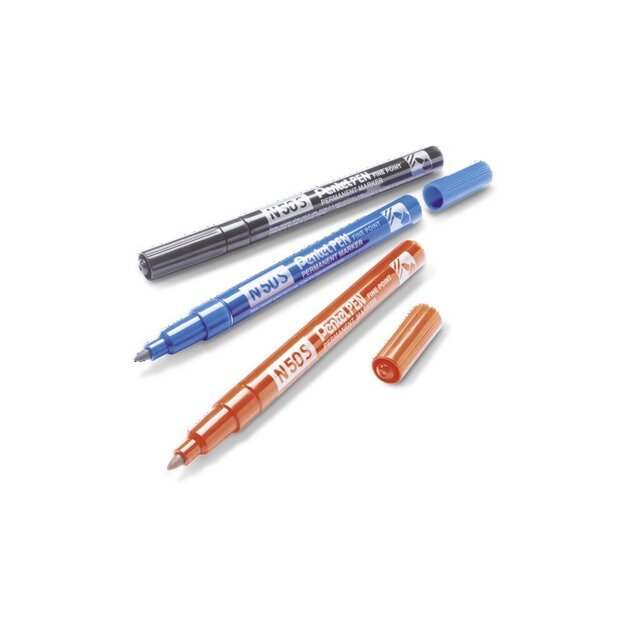 Permanentinis žymeklis Pentel Tool Pen N50S, 1mm , 4 pcs, įvairių spalvų 1