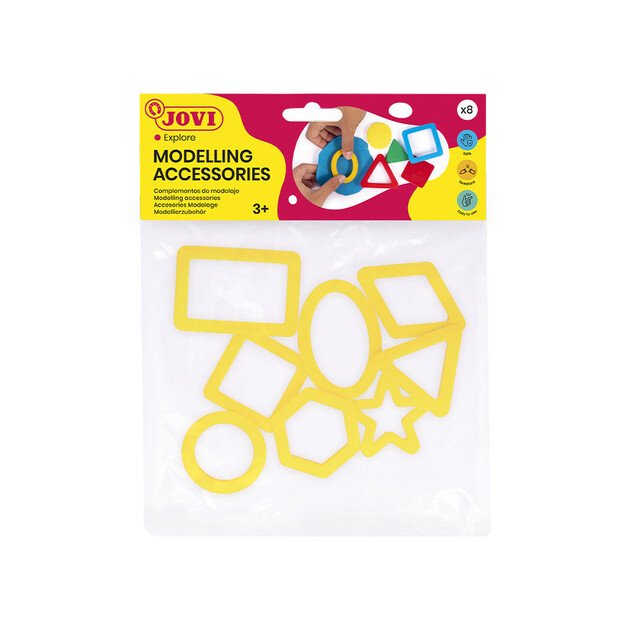 Geometrinės figūrėlės lipdymui JOVI, 8 vnt. 1