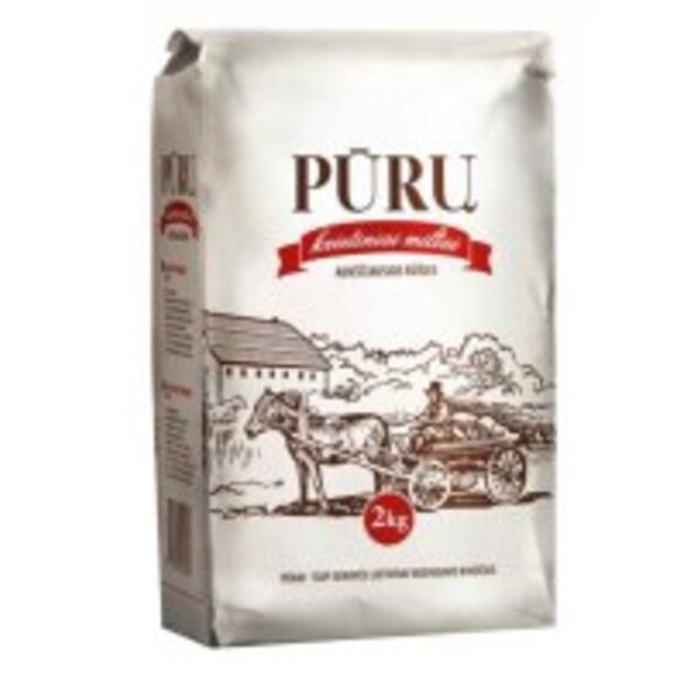 Kvietiniai miltai PŪRŲ, aukščiausia rūšis 550D, 2kg