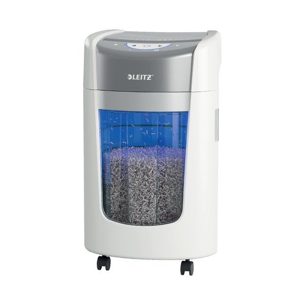 Dokumentų naikiklis Leitz IQ OptiMax Home Office 225, P5, 15L, baltas