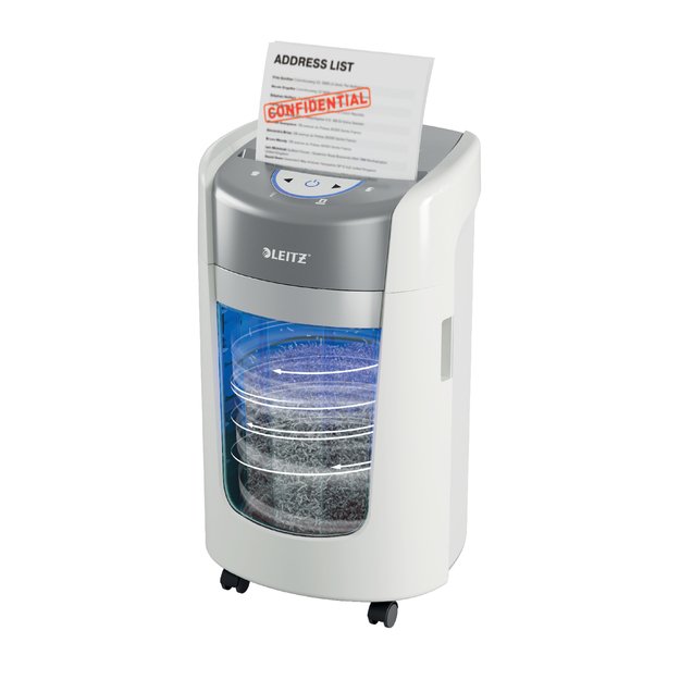 Dokumentų naikiklis Leitz IQ OptiMax Home Office 225, P5, 15L, baltas 6