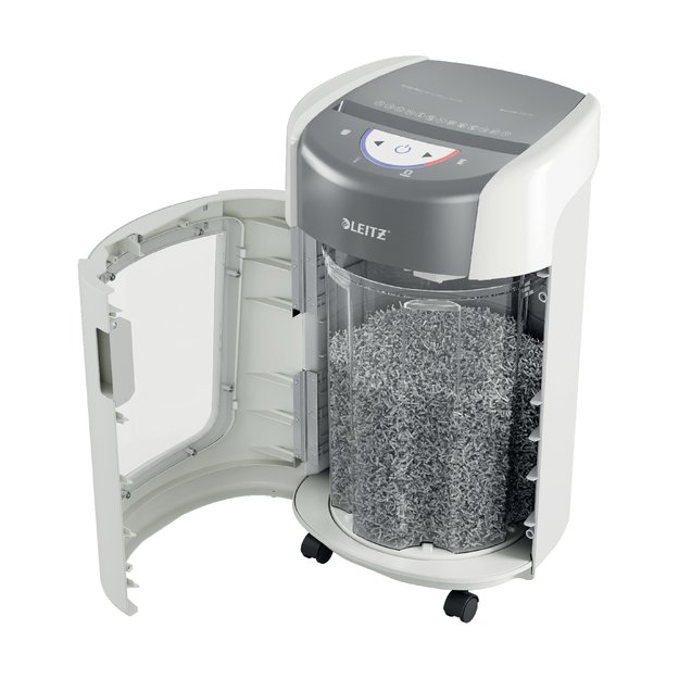Dokumentų naikiklis Leitz IQ OptiMax Home Office 225, P5, 15L, baltas 9
