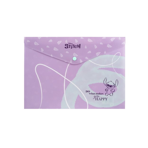 Dėklas - vokas su spaustuku COOLPACK STITCH, A4, PP