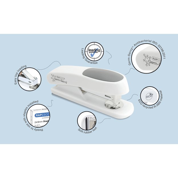 Segiklis RAPESCO Germ-Savvy™ ECO, sega 20 lapų, baltas 1