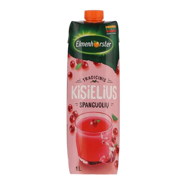 Kisielius. Obuolių ir spanguolių sulčių 1l