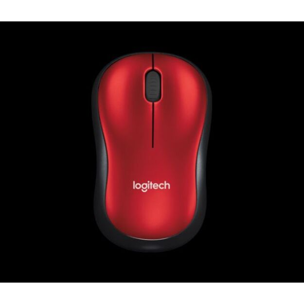 Belaidė optinė LOGITECH M185, raudona sp.