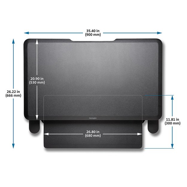Sėdima-stovima darbo vieta KENSINGTON SmartFit, juoda sp. 4